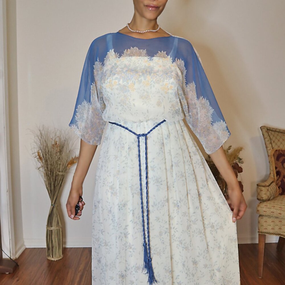 Vintage Floral Maxi Dress - Acclaim by Seymour Levy